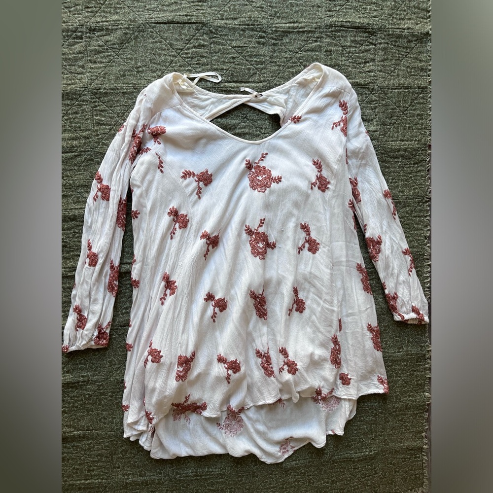 Free people long sleeve short dress